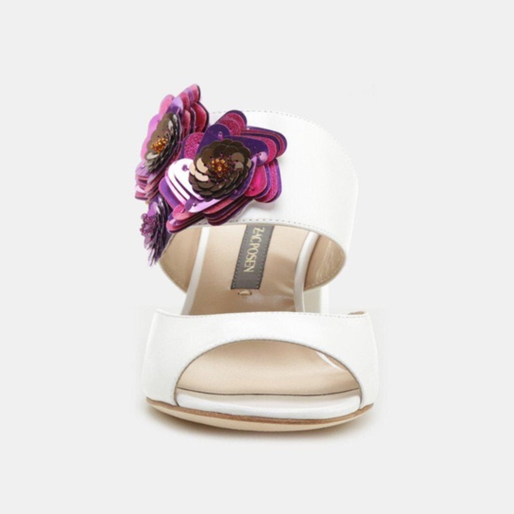 NWT Zac Posen Viola Flower Sandal